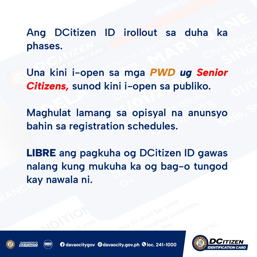 DCitizen ID eligibility requirements